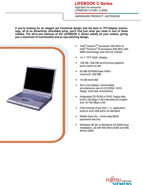 Fujitsu Siemens Computers C-6185 Manual pdf
